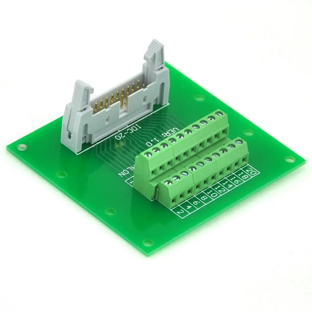 Electronics-Salon Flat Ribbon Cable 0.1" IDC20 2x10Pin | 2.54mm Pitch, 60V, Brass Header - view 2