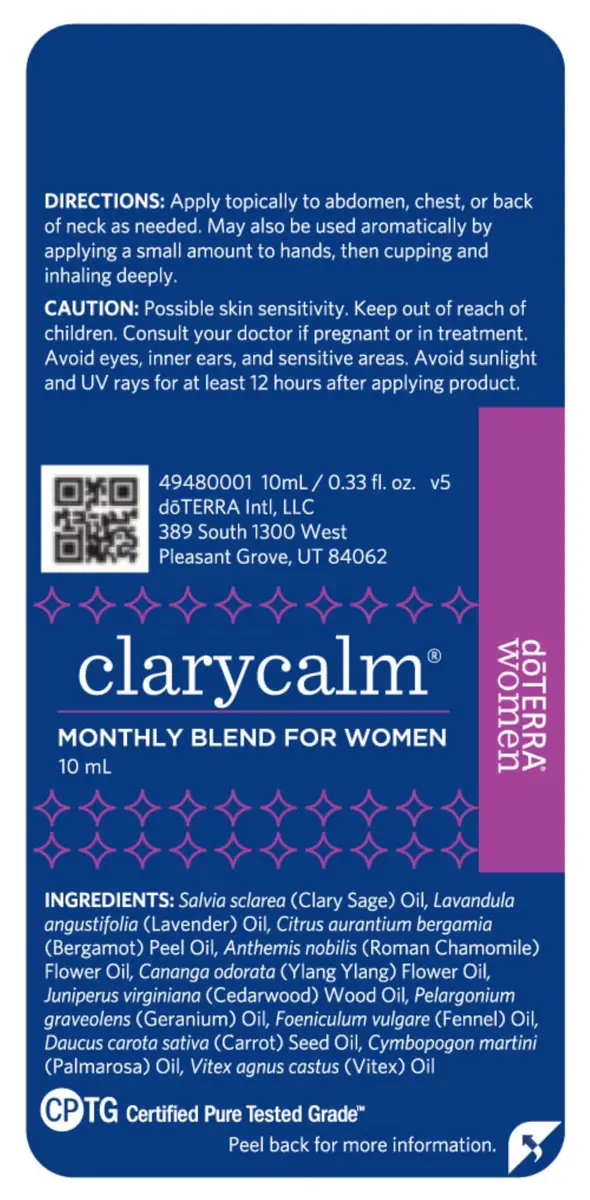 doTERRA Clary Calm Essential Oil Monthly Blend for Women - 10 ml | Hormone Balance & Emotional Relief - view 6