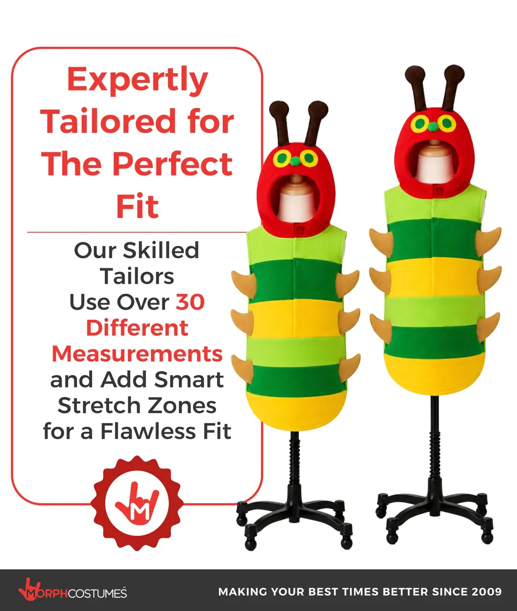 fun shack Caterpillar Costume Kids, Boys, Small | Colorful Book Character Dress-up for 3-4 Years - view 4