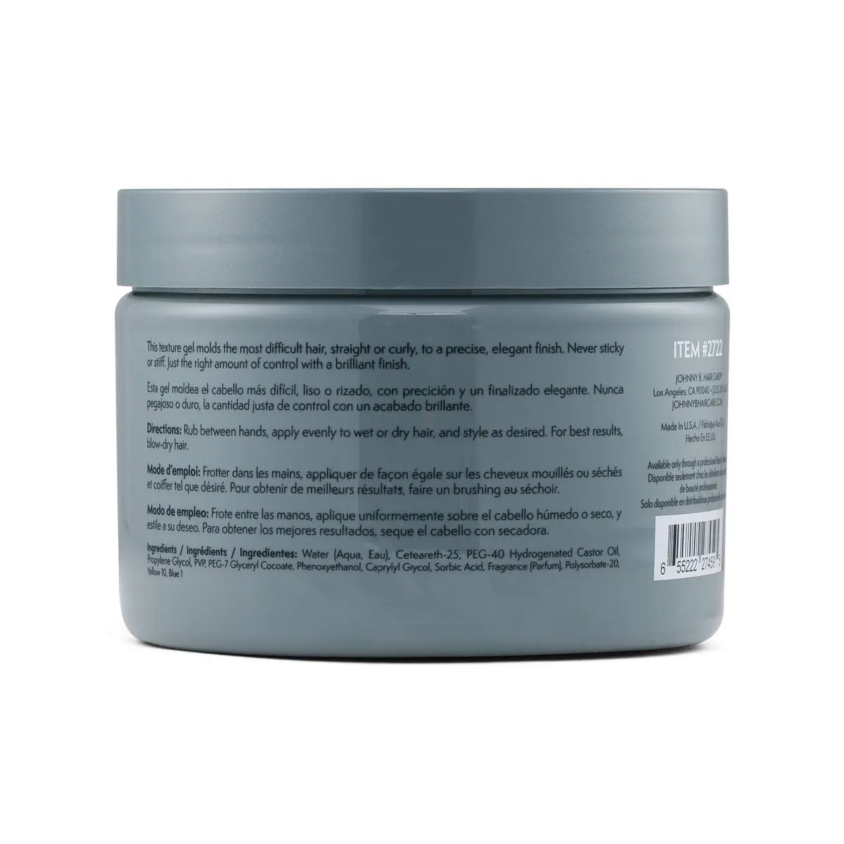 JOHNNY B. Dope Texture Gel 355ml (12 oz) | Strong Hold Hair Styling Agent - view 2