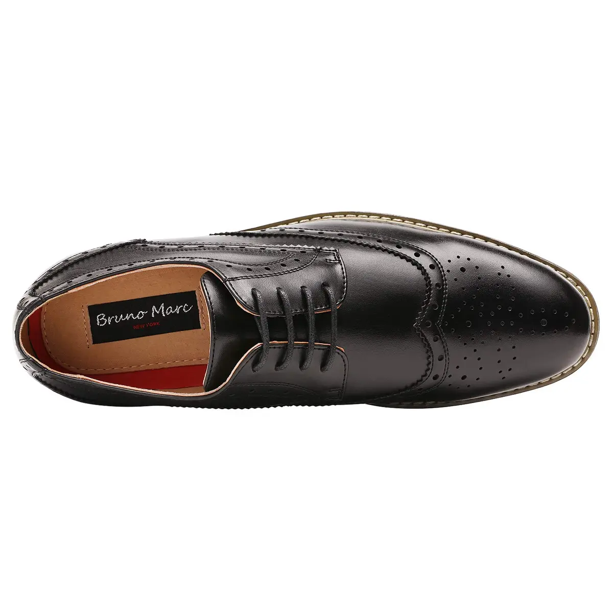 Bruno Marc Men's Classic Oxford Wingtip Lace Dress Shoes 7 D(M) US | Modern Formal Footwear - view 7