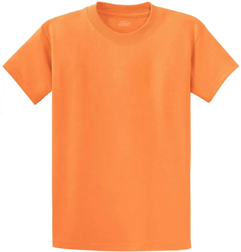 Joe's USA Heavyweight Cotton T-Shirt 3XL | Classic Fit, 6.1 oz, Orange Sherbet - main product image