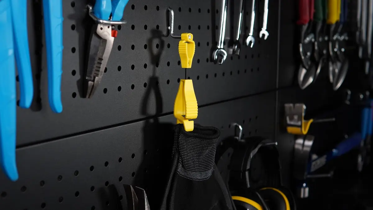 Glove Guard® Clip Large Yellow | Safety & PPE Accessory for Gloves & More - view 2