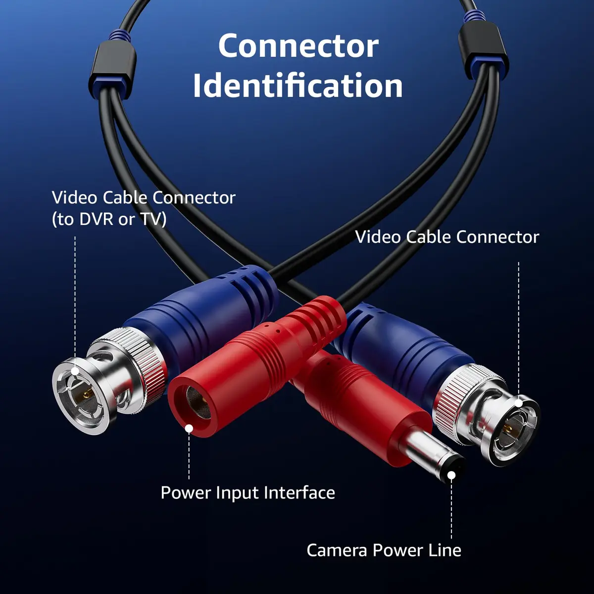 ANNKE 4 Pack 30M/100ft All-in-One Video Power Cables | BNC CCTV Wire for Surveillance - view 6