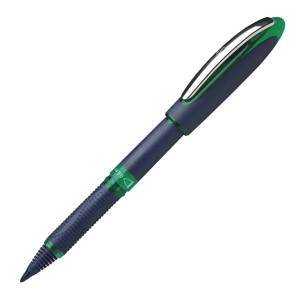 Schneider Roller Ballpen - Green | Classic Liquid Ink Pen with Ergonomic Rubber Grip - main product image