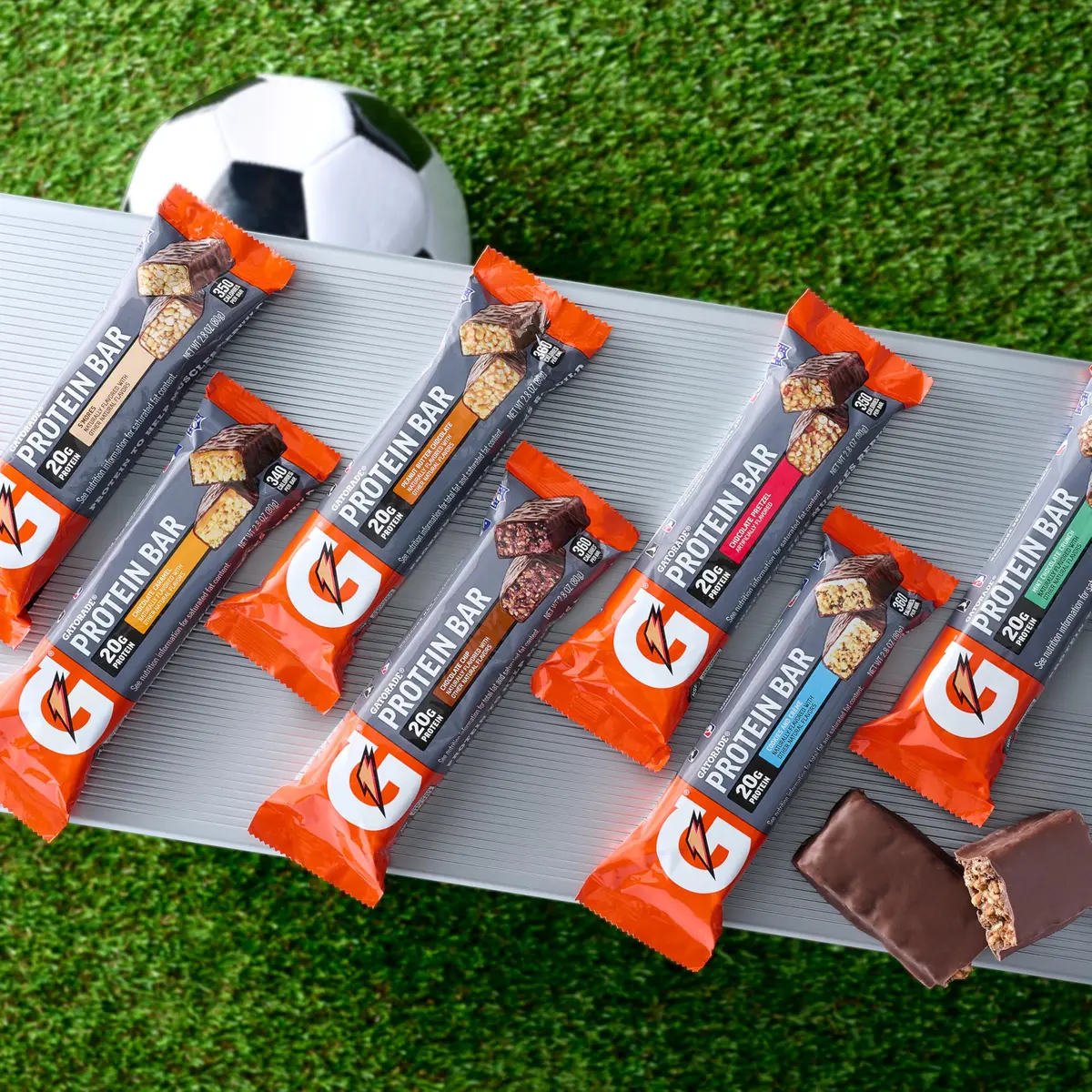 Gatorade Whey Protein Bars, Mint Chocolate Crunch, 2.8 oz (80 g) | 20g Protein for Muscle Recovery - view 5