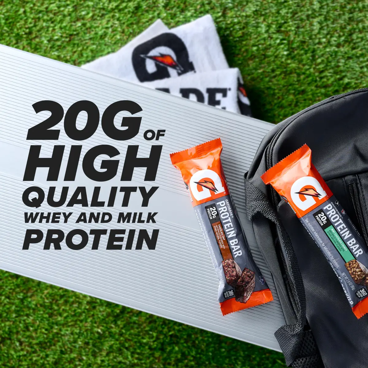 Gatorade Whey Protein Bars, Mint Chocolate Crunch, 2.8 oz (80 g) | 20g Protein for Muscle Recovery - view 3