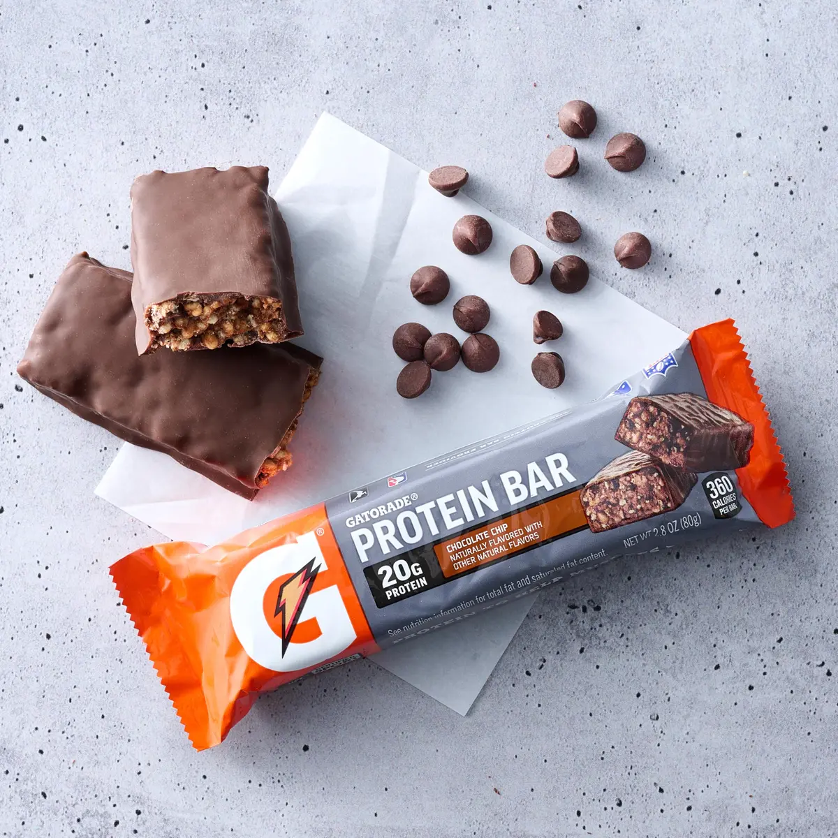 Gatorade Whey Protein Recover Bars, Chocolate Chip | 20g Protein, 42g Carbs for Muscle Recovery - view 4