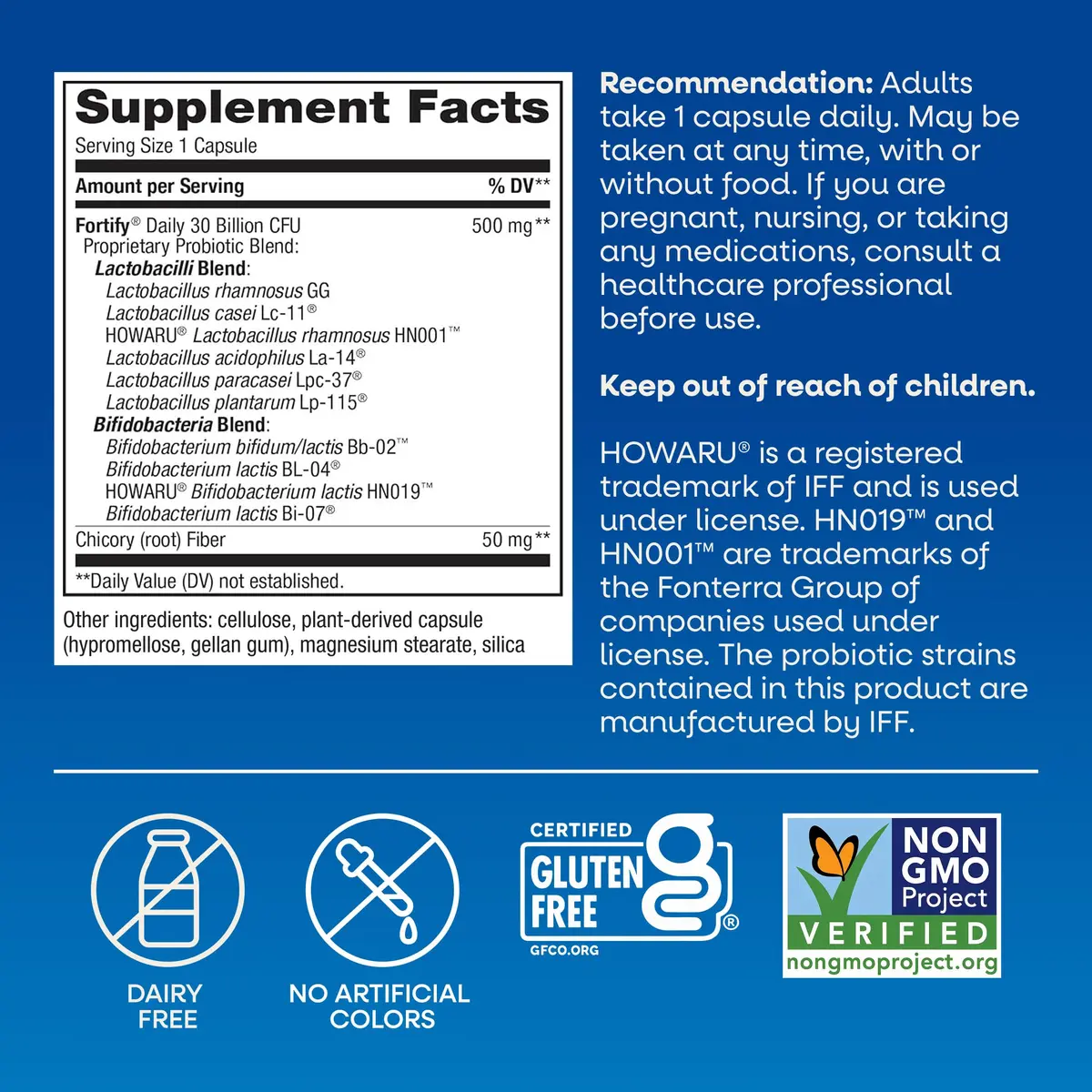 Nature's Way Fortify Daily Pre+Probiotic for Adults, 30 Billion CFUs, 30 ct | Supports Gut & Immune Health - view 7