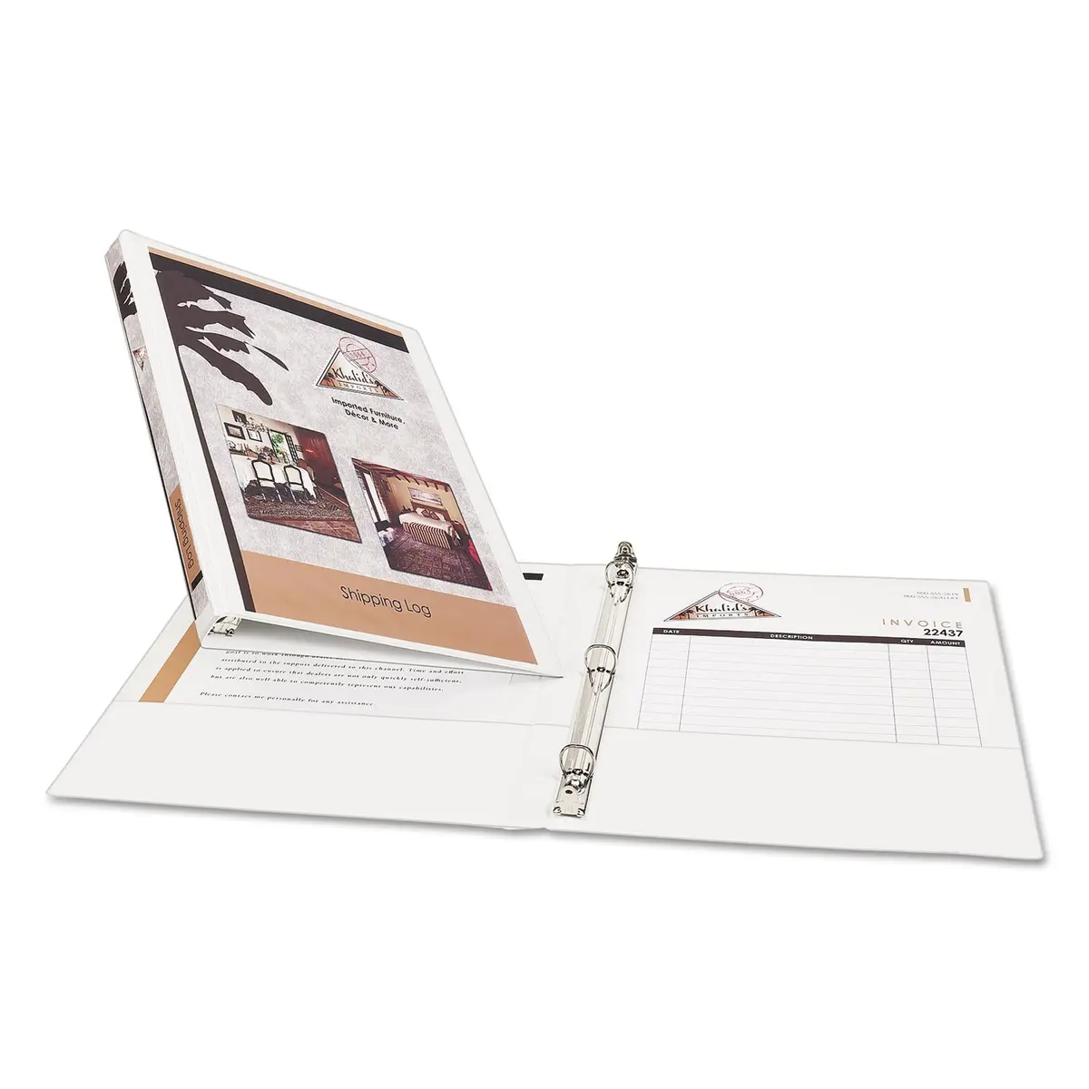 Avery Economy View Binder 1/2in Capacity Set of 3 White | Holds 11 x 8.5 Inch Sheets - main product image