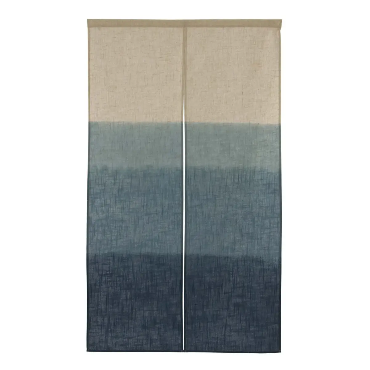 NARUMI 鸣海 Blue Noren Curtain Tapestry 85cm x 150cm | Japanese Style Light-Filtering Doorway Divider - main product image