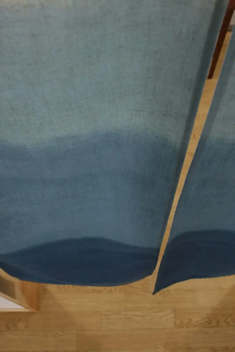 NARUMI 鸣海 Blue Noren Curtain Tapestry 85cm x 150cm | Japanese Style Light-Filtering Doorway Divider - view 9