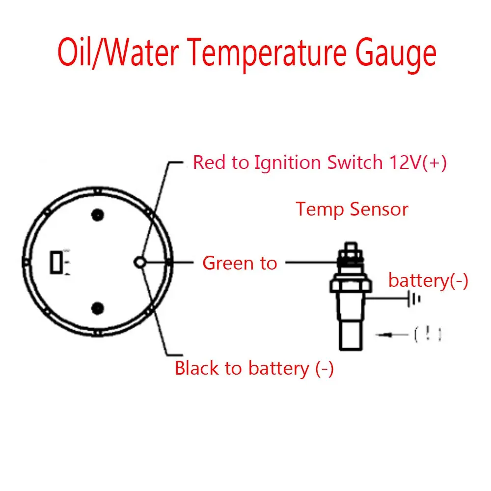 ESUPPORT Digital Oil Temperature Gauge Kit 52mm (2") 40-150°C | Vehicle Engine Monitoring - view 7