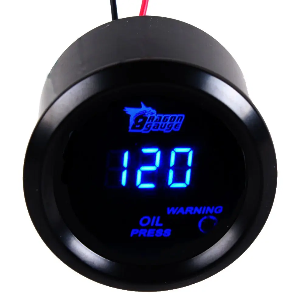ESUPPORT Digital Oil Press Gauge Kit 52mm (2") Blue LED | 0-120 PSI Pressure Monitoring - view 4