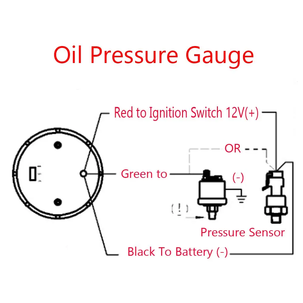 ESUPPORT Digital Oil Press Gauge Kit 52mm (2") Blue LED | 0-120 PSI Pressure Monitoring - view 7