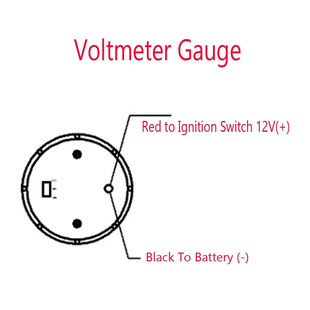 ESUPPORT Car 2" 52mm Digital Volt Voltage Gauge Kit Blue LED | 12V Auto Meter - view 7