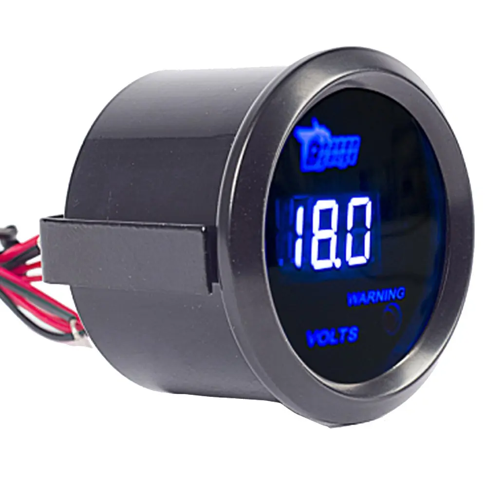ESUPPORT Car 2" 52mm Digital Volt Voltage Gauge Kit Blue LED | 12V Auto Meter - view 4