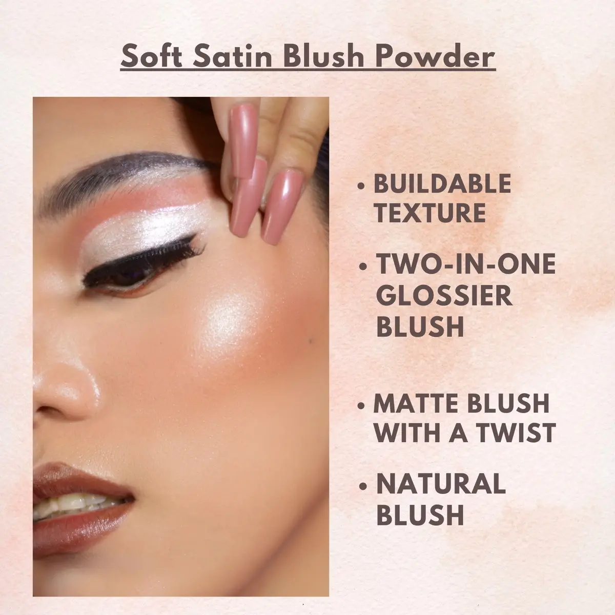 GA-DE Idyllic Soft Satin Blush Powder 0.28 oz | Buildable Sheer to Flushed Look - view 5