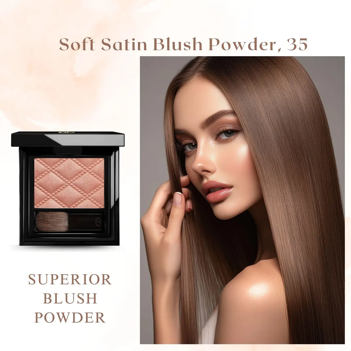 GA-DE Idyllic Soft Satin Blush Powder 0.28 oz | Buildable Sheer to Flushed Look - view 3