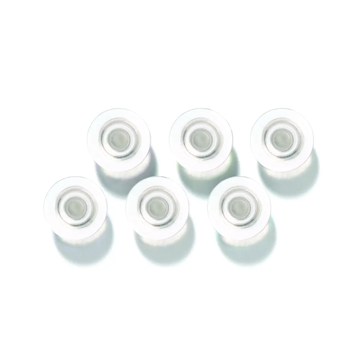Quartet Clear Round Rare Earth Magnets 1/2" Diameter, 6 Pack | Strong Hold for Glass Whiteboards - view 2