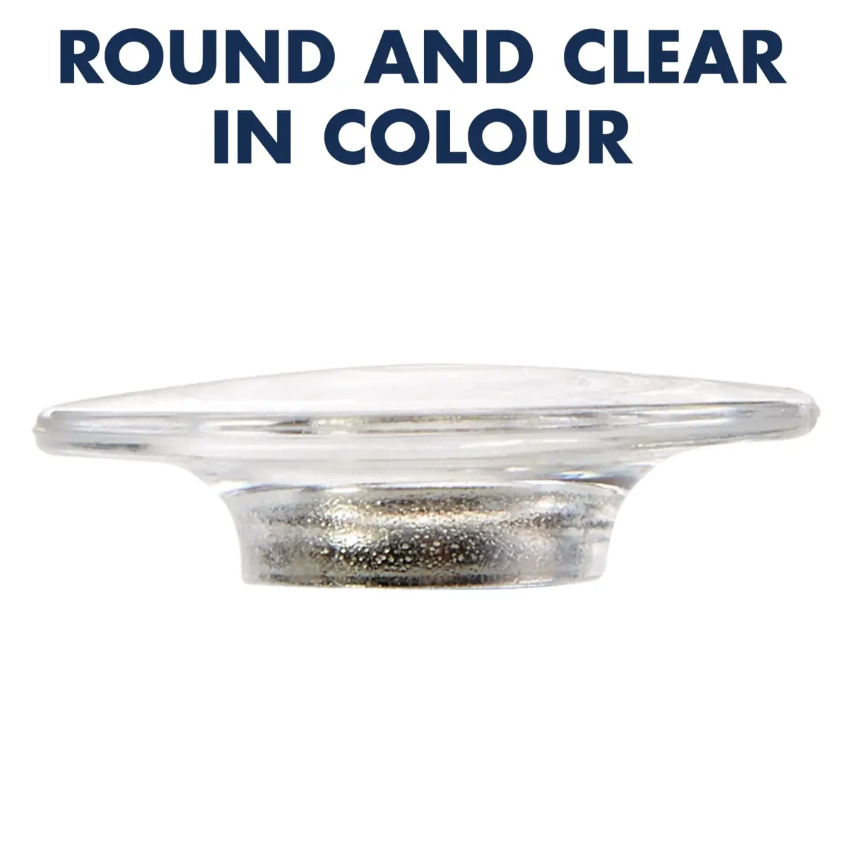 Quartet Clear Round Rare Earth Magnets 1/2" Diameter, 6 Pack | Strong Hold for Glass Whiteboards - view 4