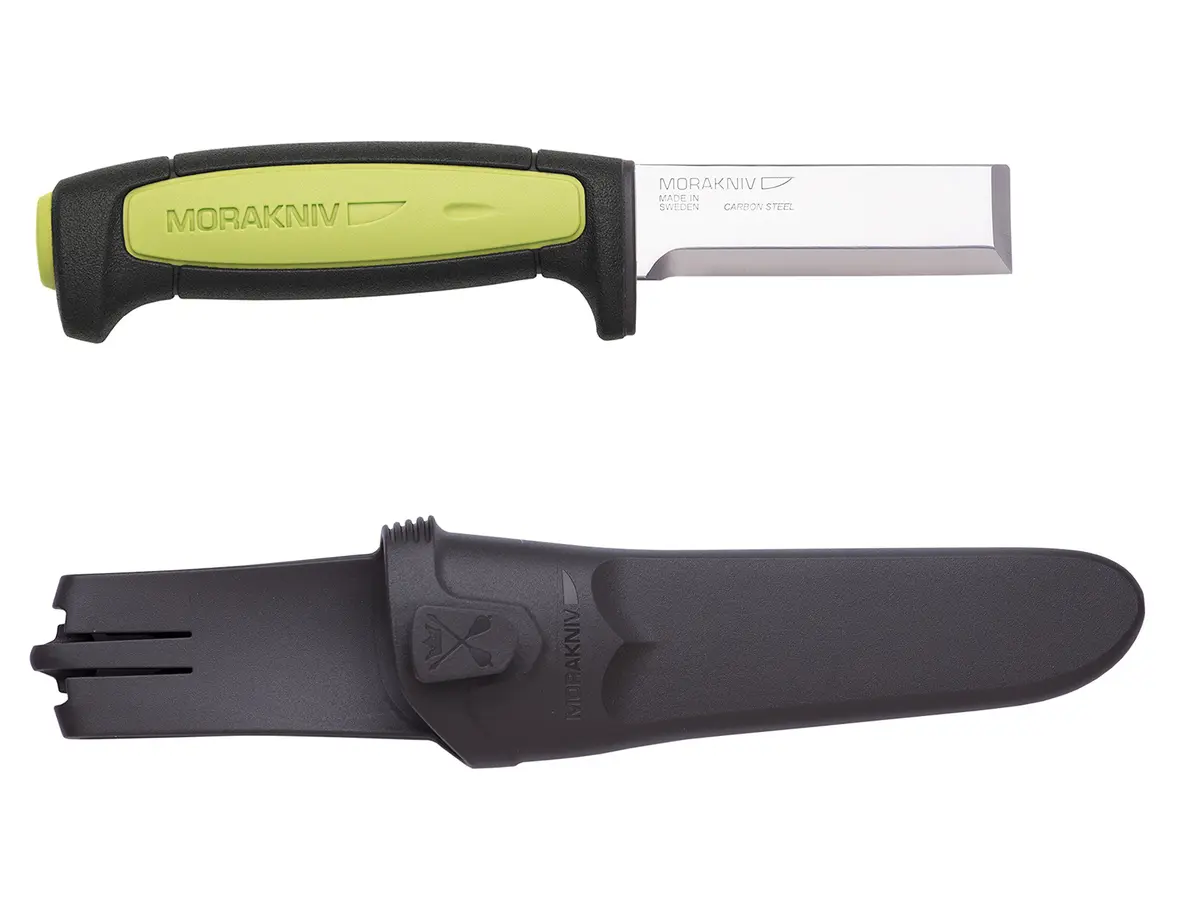 Morakniv Craftline 3 Inch Carbon Steel Wood Chisel with Sheath | Ready-to-Use Edge for Woodworking - main product image