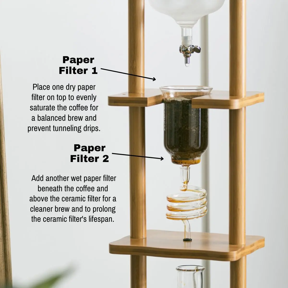 Yama Paper Filters for CDM8 | Sediment-Free Cold Brew Filters (20-pack, Taiwan) - view 4