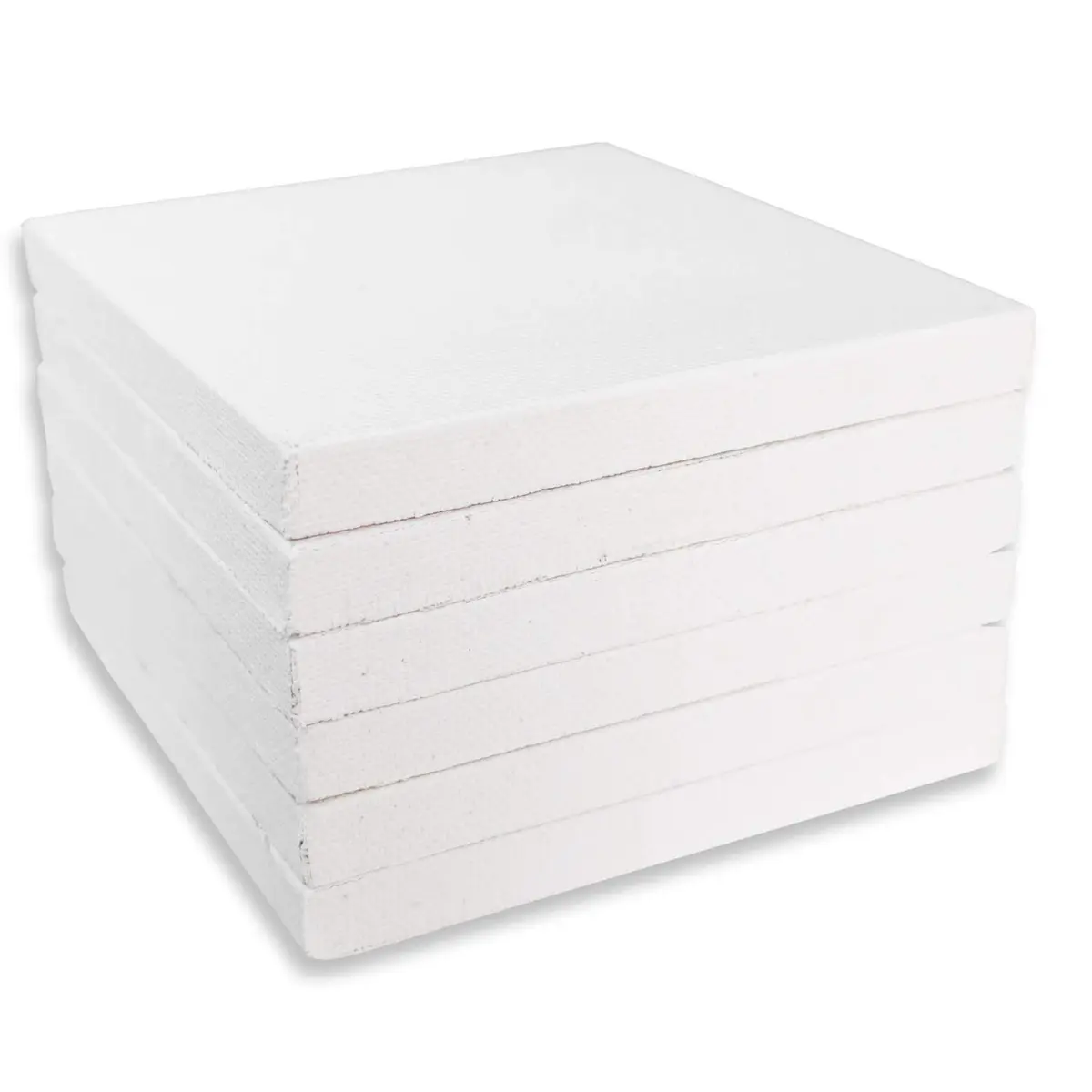 LWR CRAFTS Mini Stretched Canvas 4" x 4" Pack of 6 | Acid-Free Cotton Art Surface for Painting - main product image