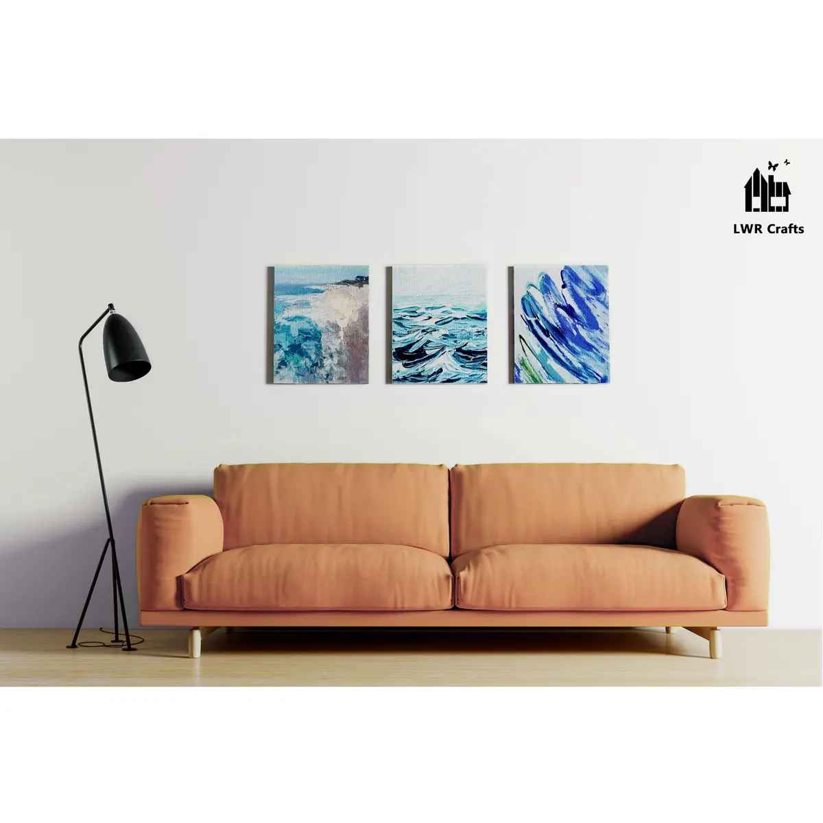 LWR CRAFTS Mini Stretched Canvas 4" x 4" Pack of 6 | Acid-Free Cotton Art Surface for Painting - view 9