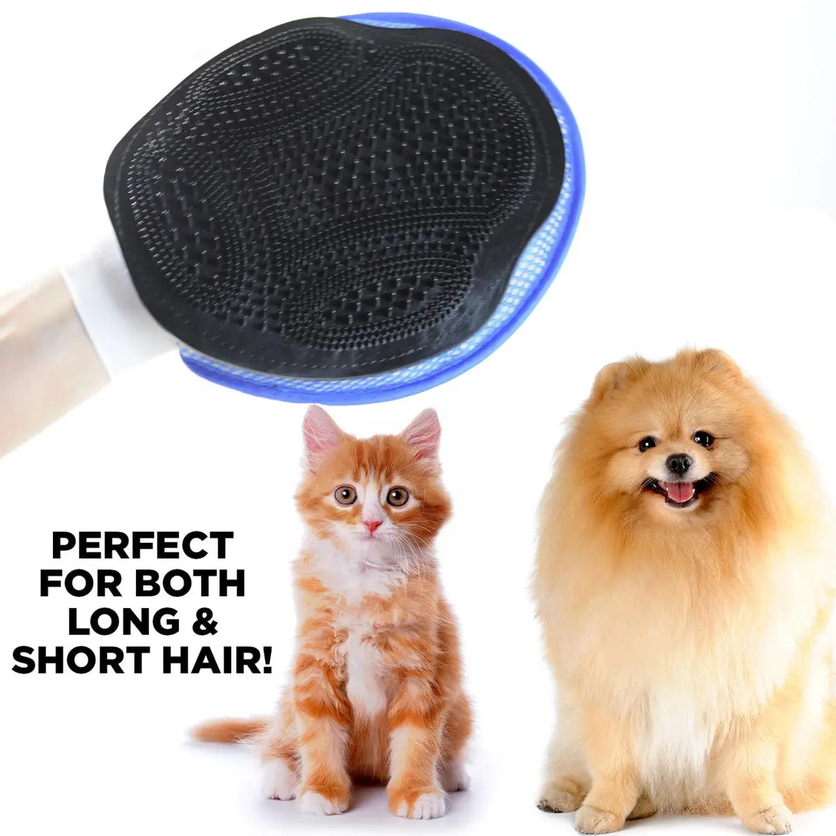 StealStreet Pet Grooming Mitt One Size | Gentle Dirt & Loose Hair Removal for Cats & Dogs - view 5