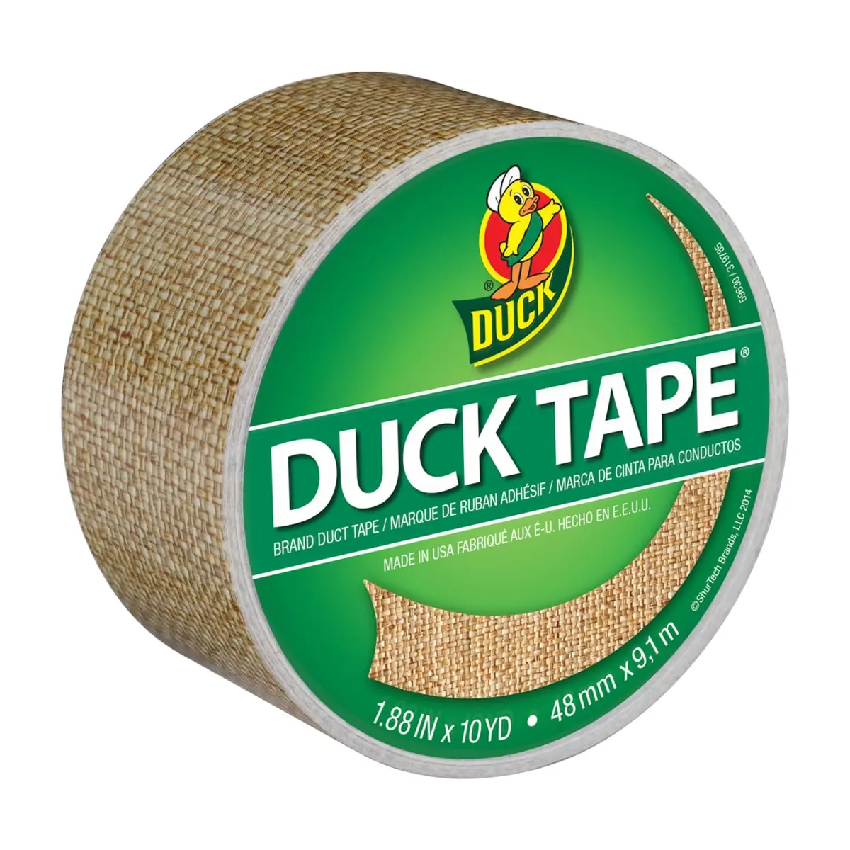 Duck Burlap Pattern Printed Duct Tape 1.88 in x 10 Yds | Heavy Duty, Versatile & Weather-Resistant - main product image