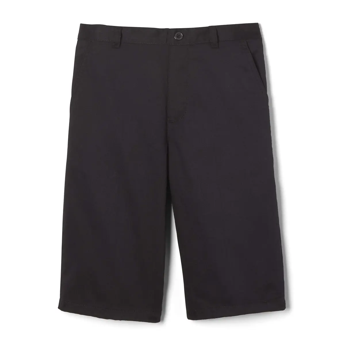 French Toast Boys' Pull-On Twill Short, Black, 20 | Slim Fit Summer Shorts with Concealed Elastic - main product image