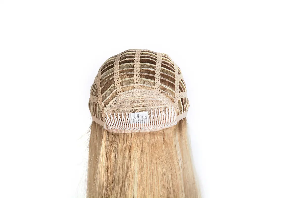 Onedor 22" Semi Curly Hair Women Ladies 3/4 Half Wig Synthetic Fibers with Mesh Cap - view 6