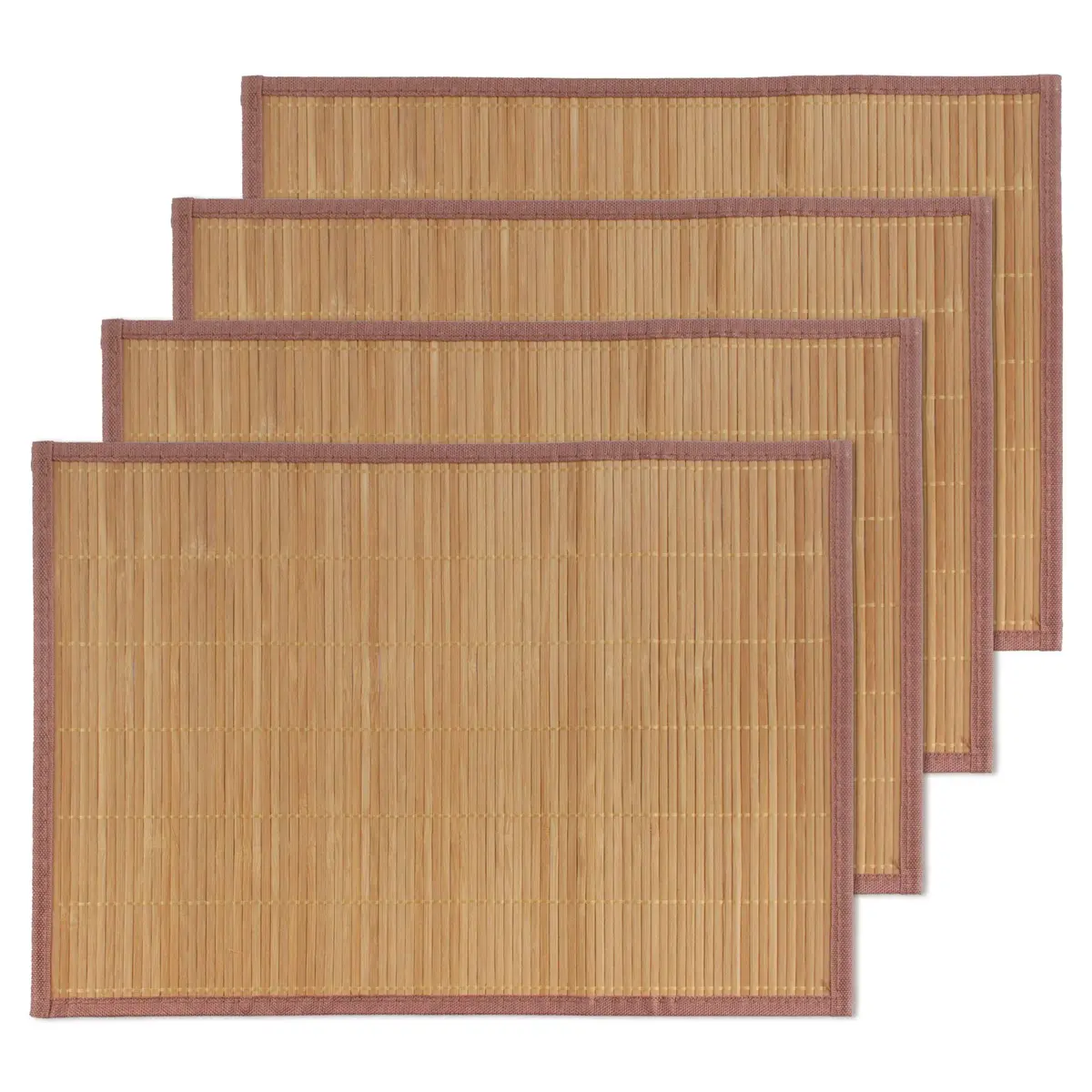BambooMN Bamboo Placemat 18" x 13" Brown | Reversible & Eco-Friendly (70-120 chars) - main product image