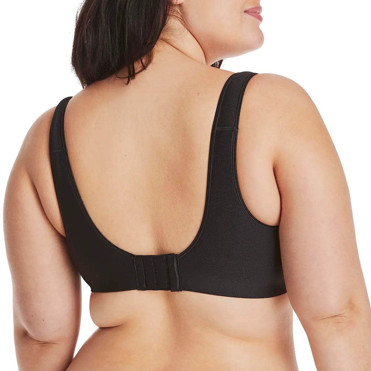 Hanes Women's Comfort Evolution Bra, Black, Large | Wireless Full-Coverage Support with Cooling Comfort - view 3
