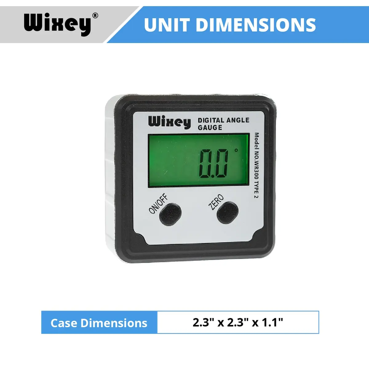 Wixey Digital Angle Gauge for Table Saw & Miter Saw, Magnetic | Precise, Backlit LCD, Magnetic Base - view 6