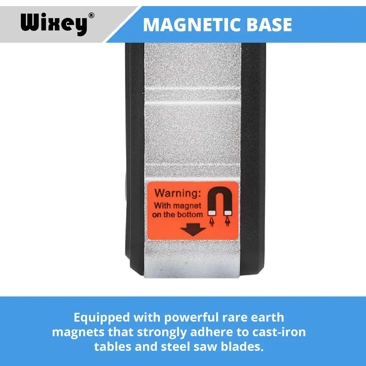 Wixey Digital Angle Gauge for Table Saw & Miter Saw, Magnetic | Precise, Backlit LCD, Magnetic Base - view 4