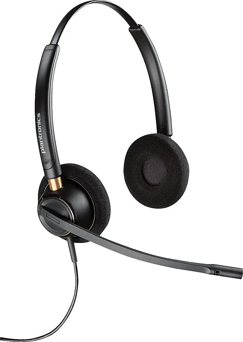 Poly EncorePro 520 QD Headset (PLT) — Dual Ear, Professional, Black | Ideal for Call Centers & Hybrid Work - view 2