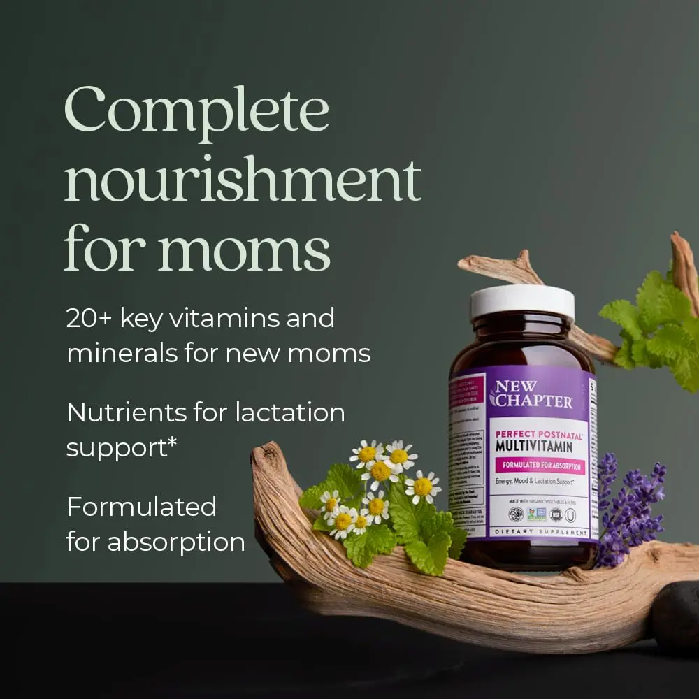 New Chapter Perfect Postnatal Multivitamin 96 Count | Supports Lactation & Energy - view 4