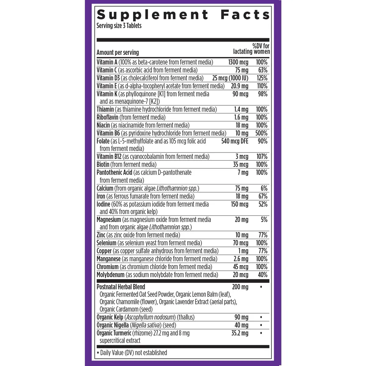 New Chapter Perfect Postnatal Multivitamin 96 Count | Supports Lactation & Energy - view 6