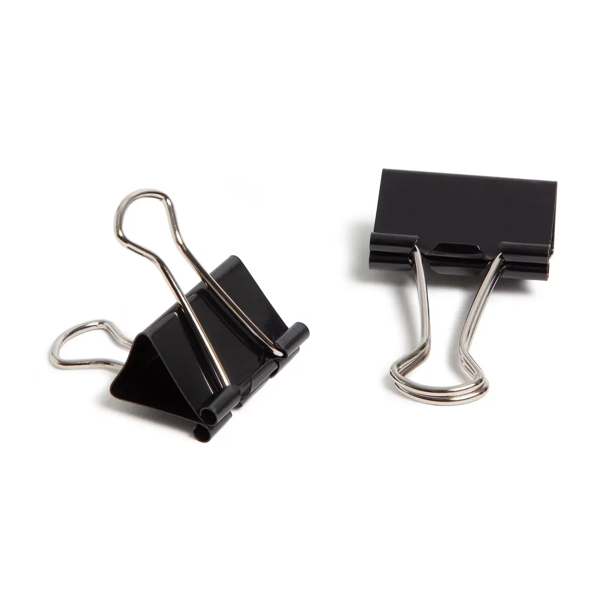 U Brands Black Binder Clips 1.25 Inch (32mm) Medium Paper Clamps, 24-Count | Strong Grip for Documents - view 2