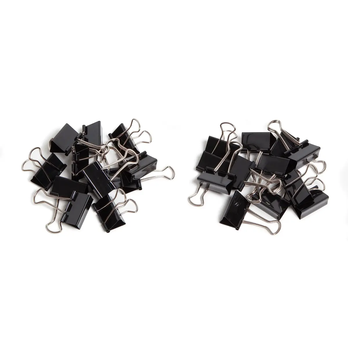 U Brands Black Binder Clips 1.25 Inch (32mm) Medium Paper Clamps, 24-Count | Strong Grip for Documents - view 3