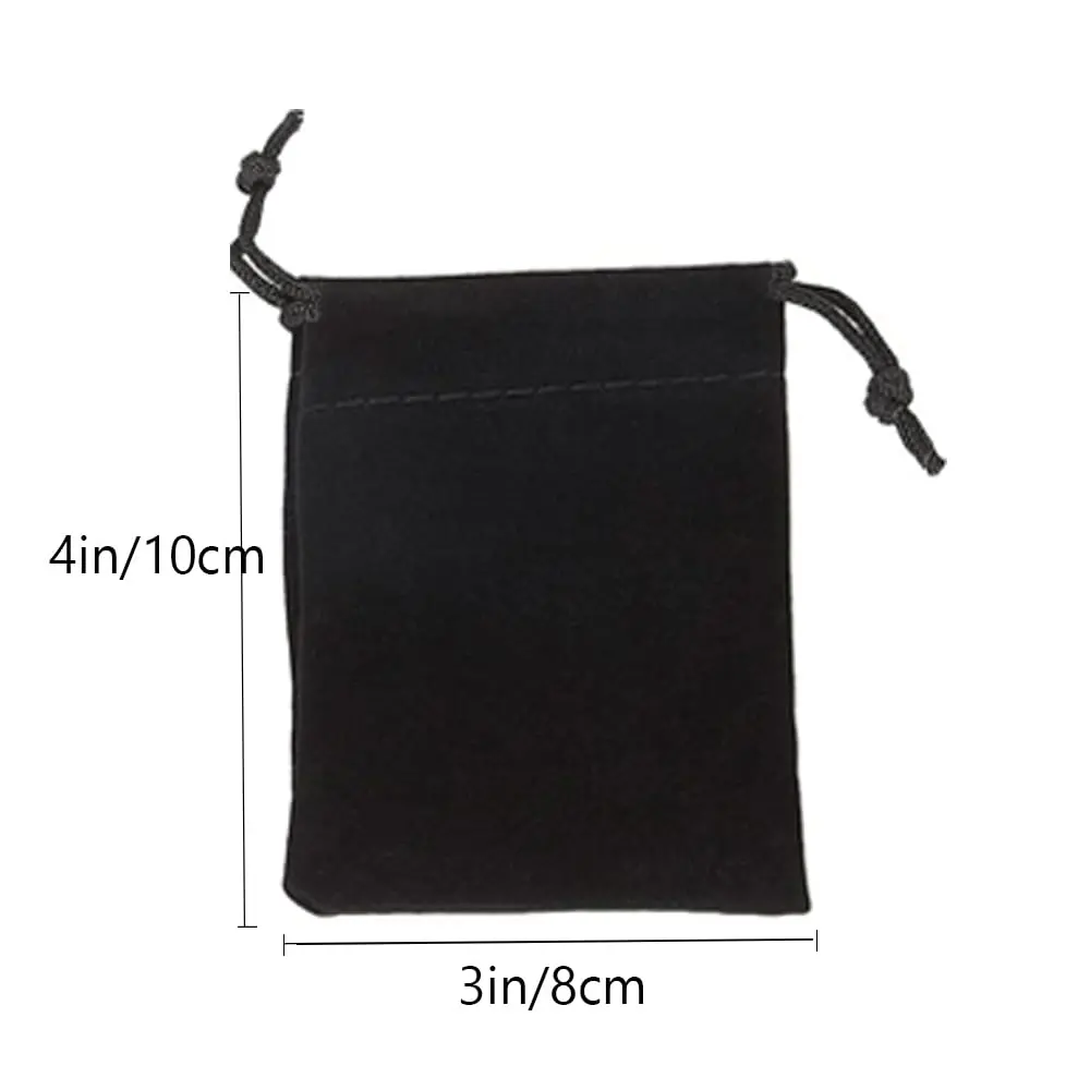 GYBest Jewelry Storage Pouches 3" x 4" | Elegant Velvet Drawstring Bags for Jewelry - view 3
