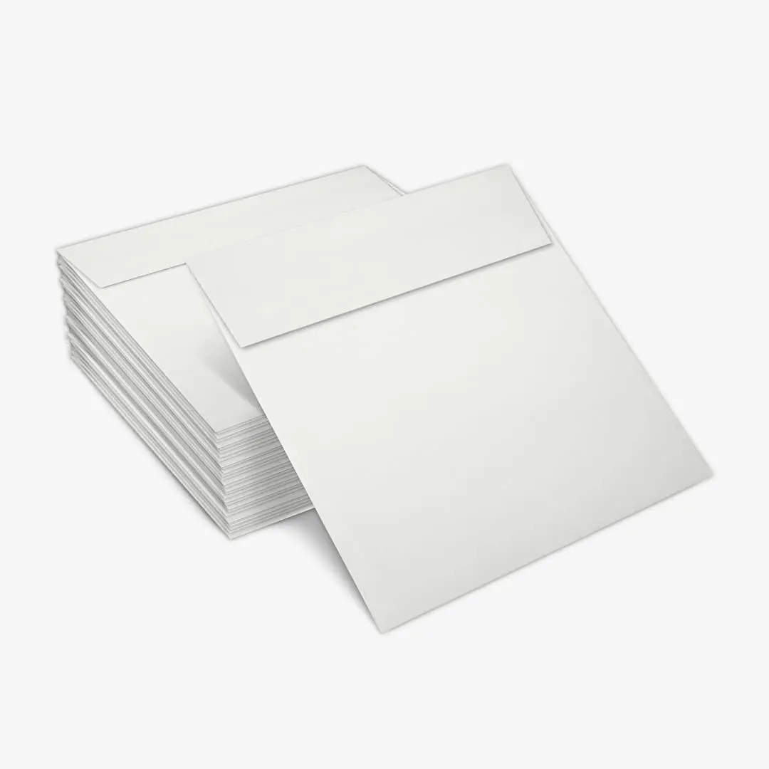 LUXPaper Square Invitation Envelopes | Peel & Press | 6" x 6" | Natural White | 100% Cotton | 80lb. Text - view 5