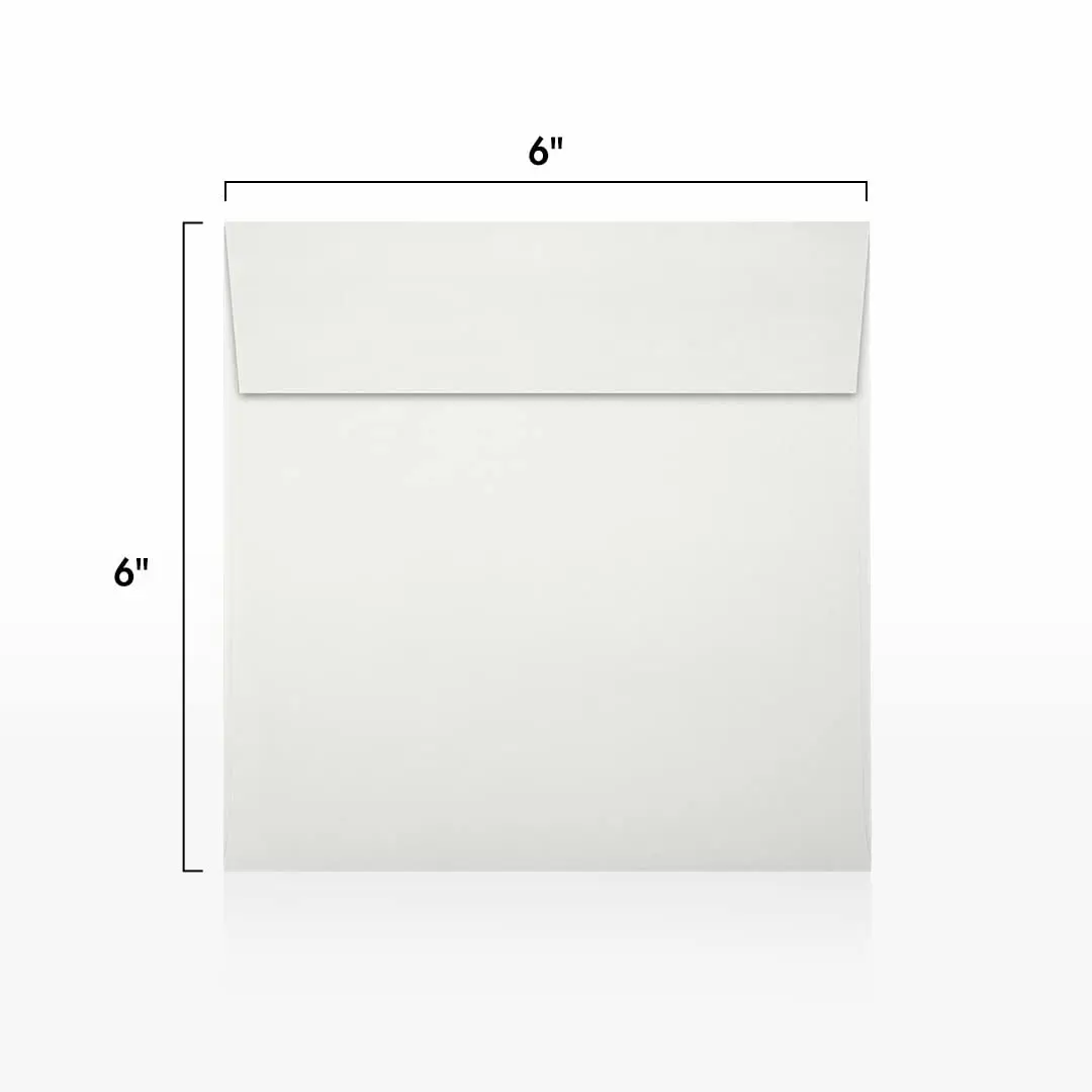 LUXPaper Square Invitation Envelopes | Peel & Press | 6" x 6" | Natural White | 100% Cotton | 80lb. Text - view 3