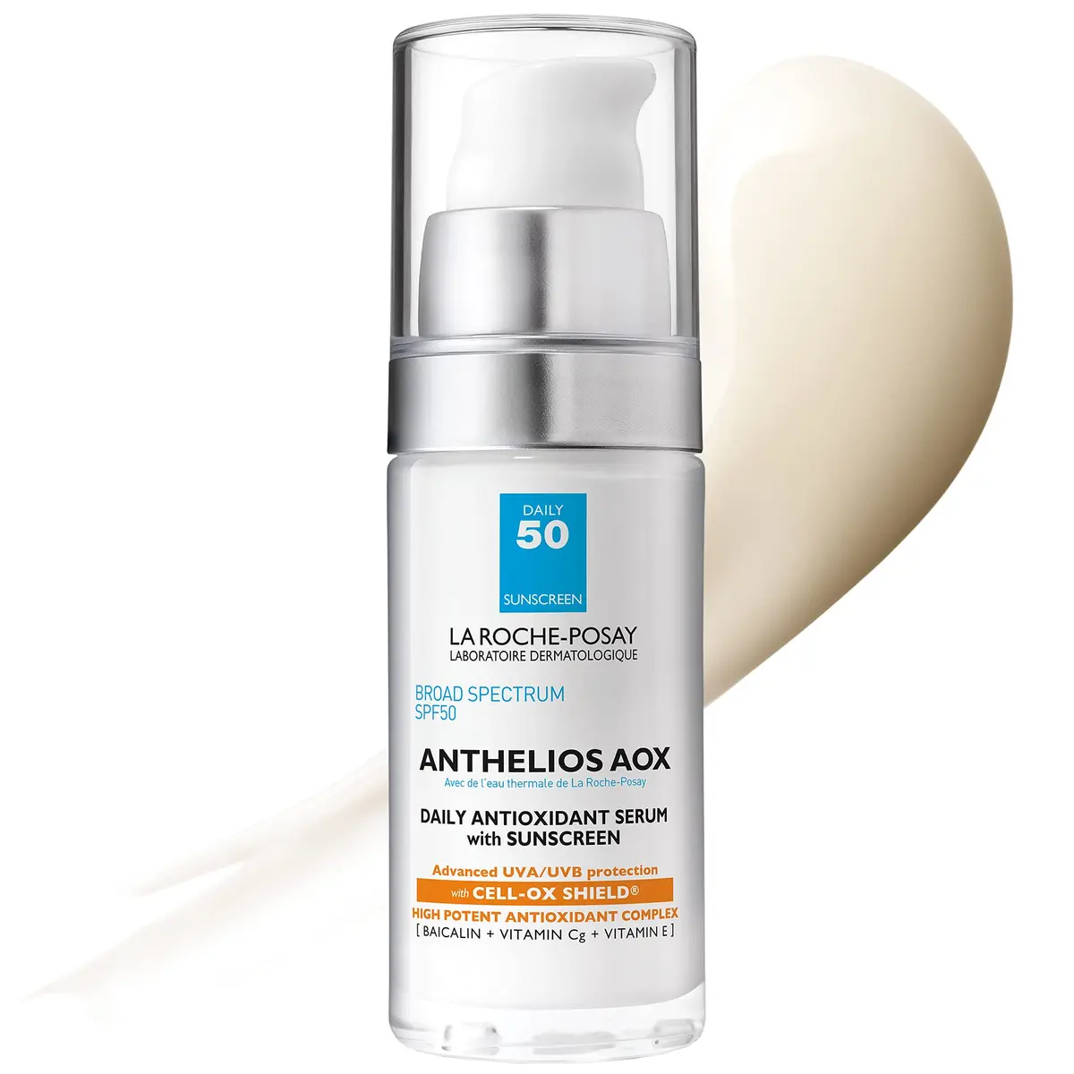 La Roche-Posay Anthelios AOX Antioxidant Serum with Sunscreen SPF 50 30ml (1 Fl Oz) | Broad Spectrum UVA/UVB Protection - main product image