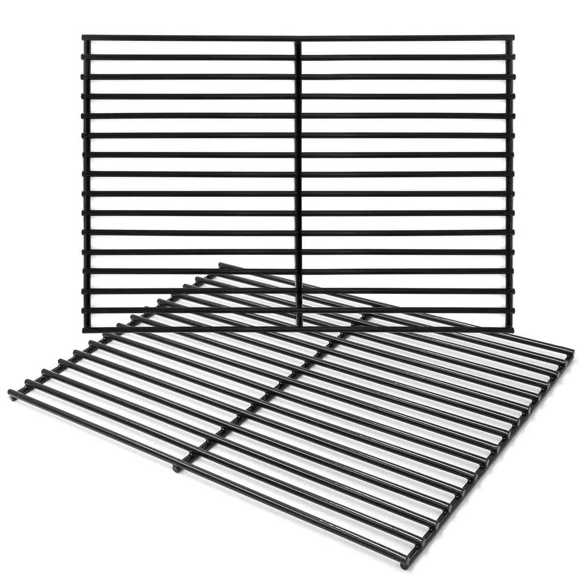 Hongso 16 5/8" x 24 1/2" Porcelain Steel Grill Grates (2-Pack) | Fits Charbroil, Thermos, Kenmore Grills - main product image
