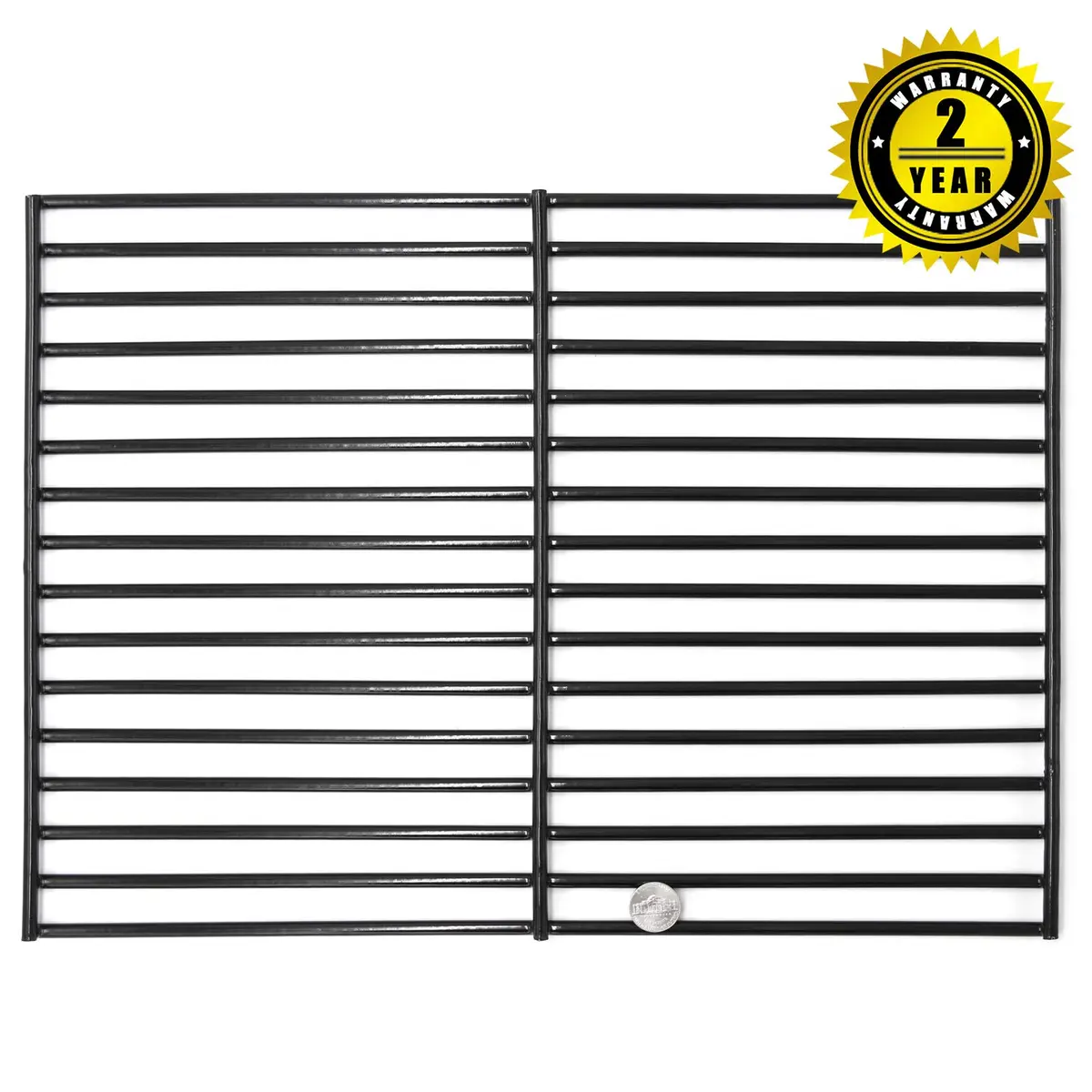 Hongso 16 5/8" x 24 1/2" Porcelain Steel Grill Grates (2-Pack) | Fits Charbroil, Thermos, Kenmore Grills - view 7