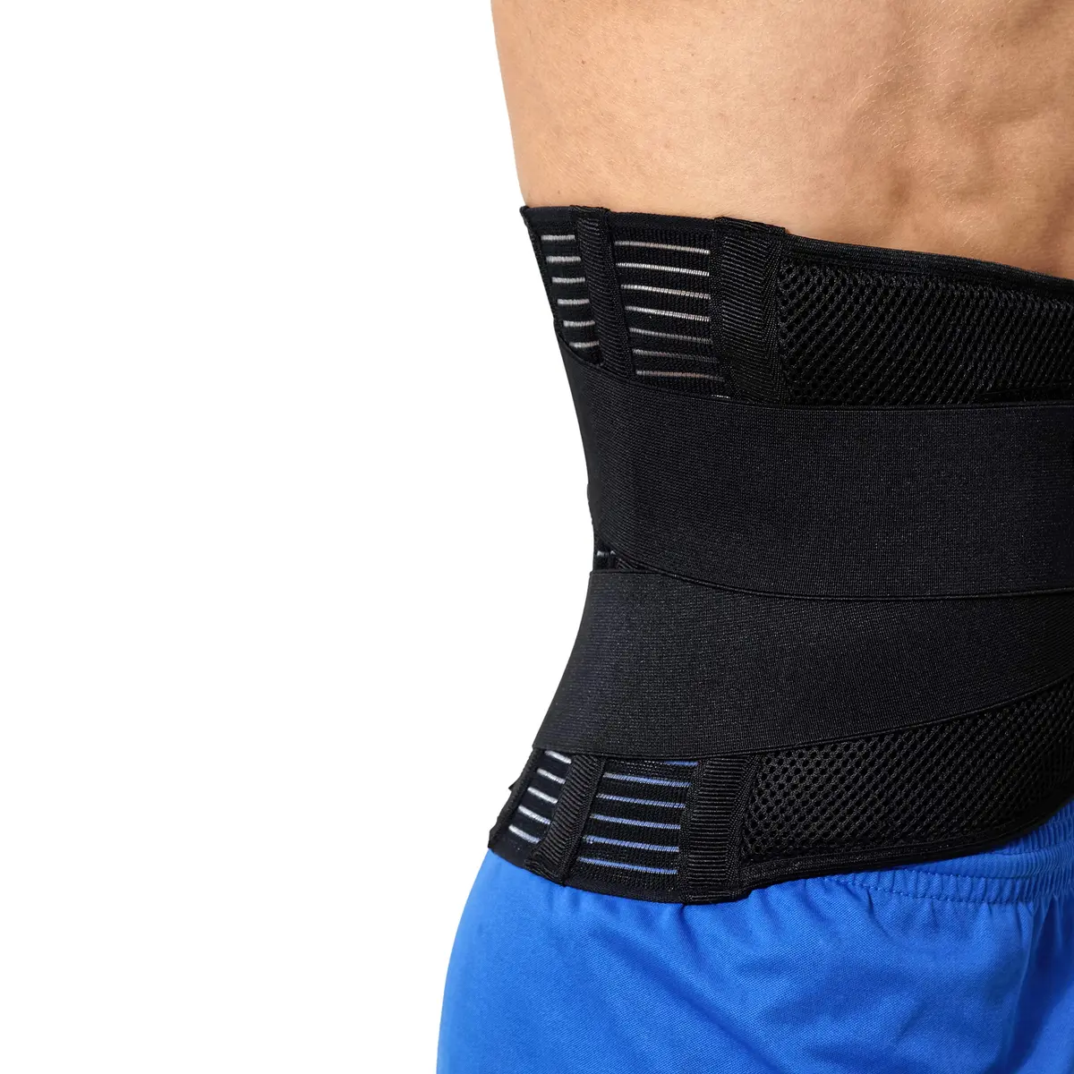 NeoTech Care Adjustable Compression Back Brace Lumbar Support Belt, Black, Size XXL - view 9
