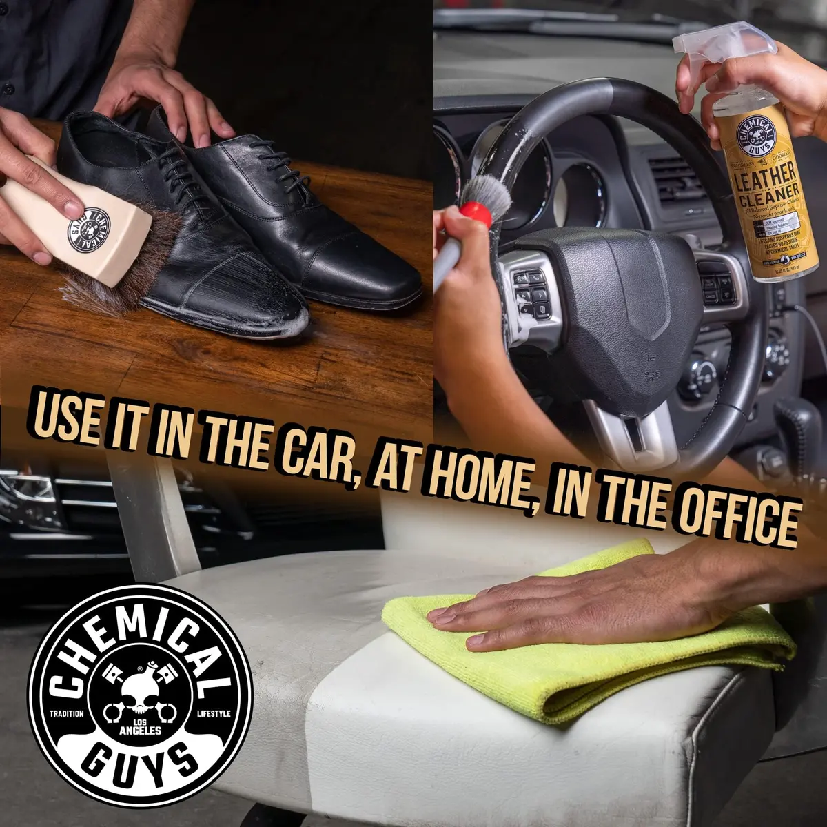 Chemical Guys Leather Cleaner & Conditioner Kit Travel Size 2 x 4 fl oz | pH-Balanced Auto & Home Leather Care - view 4